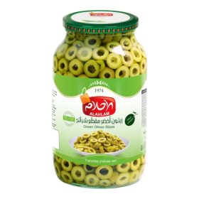 Zöld olívabogyó, szeletelt 600g, Ahlam