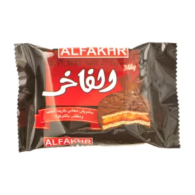 Csokoládé bevonatos keksz 12*30g, Alfakhr