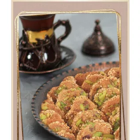 Barazek szezámmagos sütemény  350g, Antepli kristály 