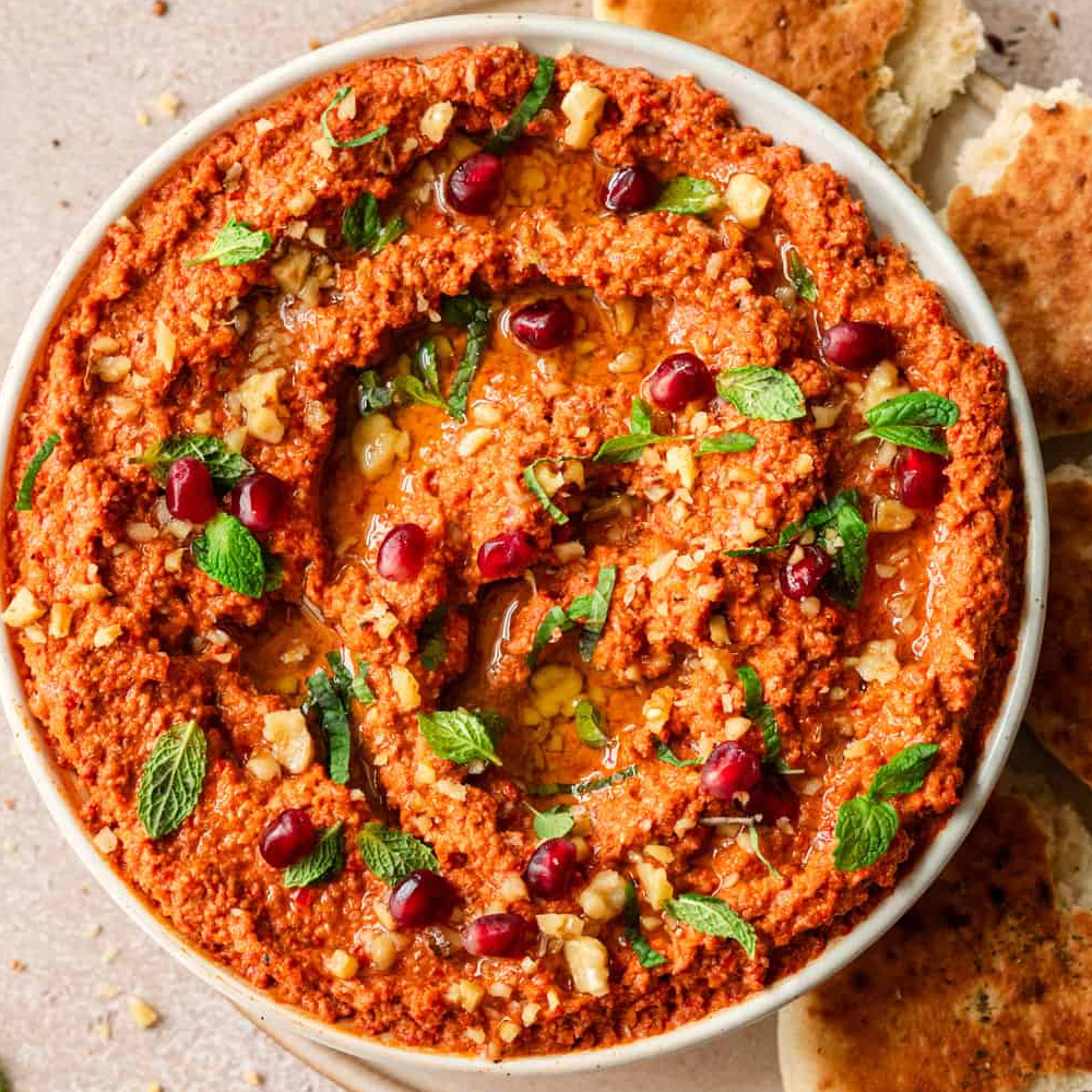 Muhammara – mártogatós sült paprikából